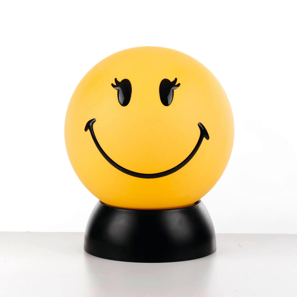 KINDERTISCHLEUCHTE 2001 SMILEY  - Hellgelb/Schwarz, Basics, Kunststoff (15/15/20cm)