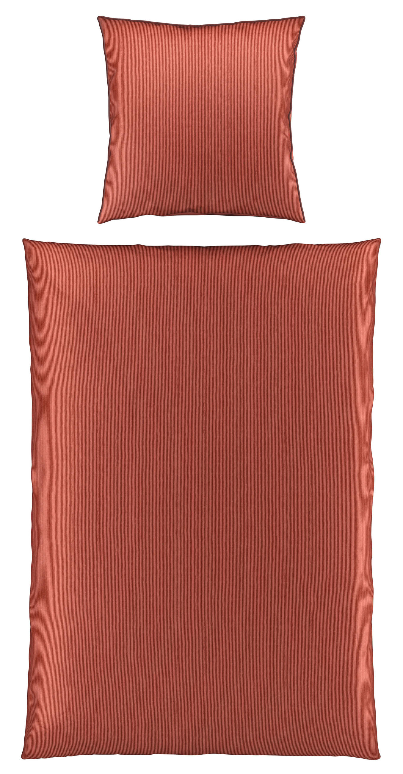 WENDEBETTWÄSCHE Satin 135/200 cm  - Terracotta, Basics, Textil (135/200cm) - Bio:Vio