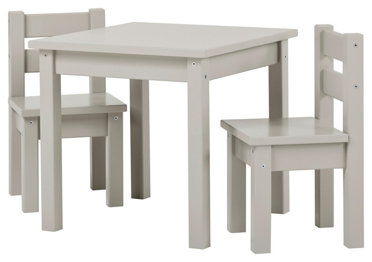 KINDERSITZGRUPPE Hellgrau, Grau  - Hellgrau/Grau, MODERN, Holz - MID.YOU