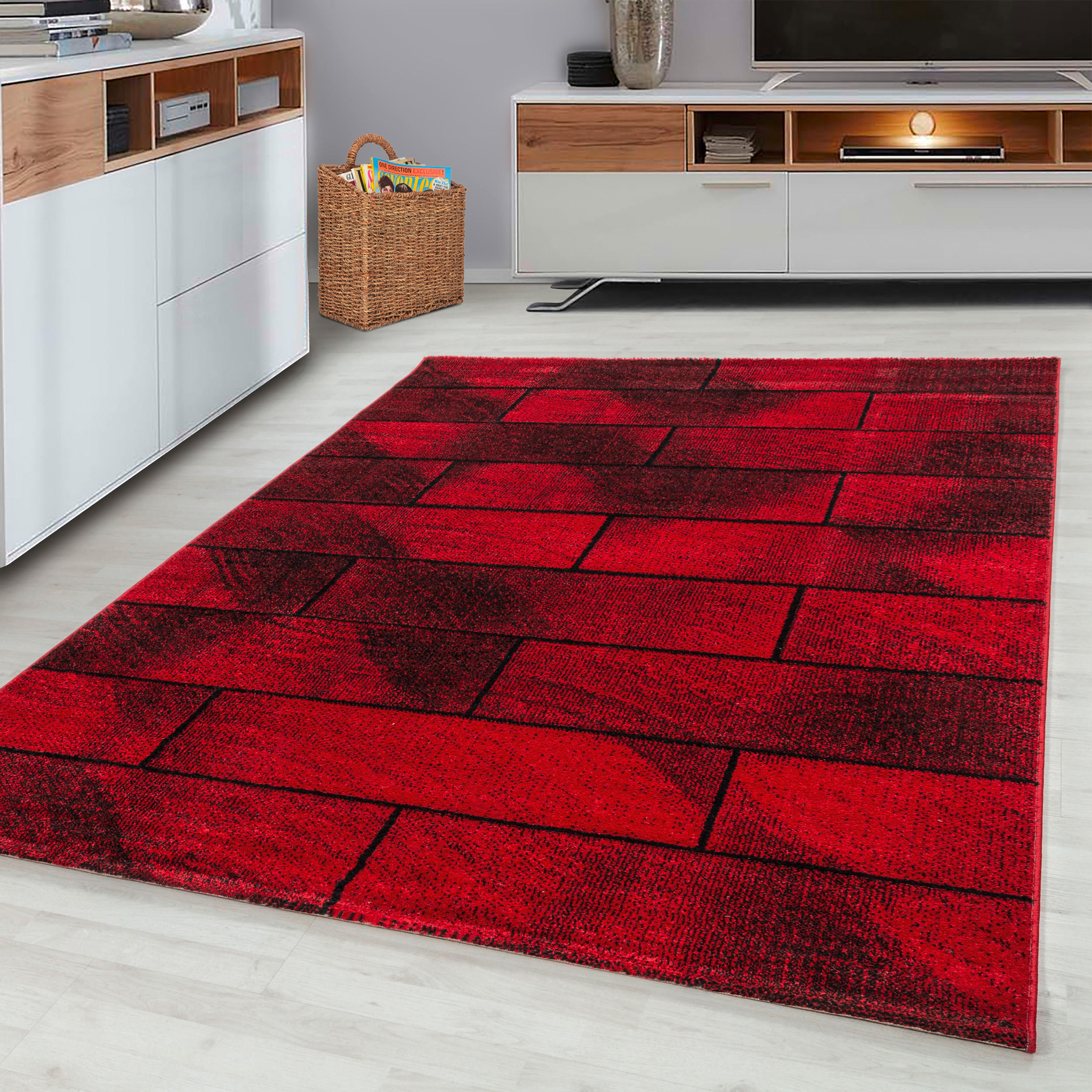 WEBTEPPICH 240/340 cm Beta Rot  - Rot, Basics, Textil (240/340cm) - Novel