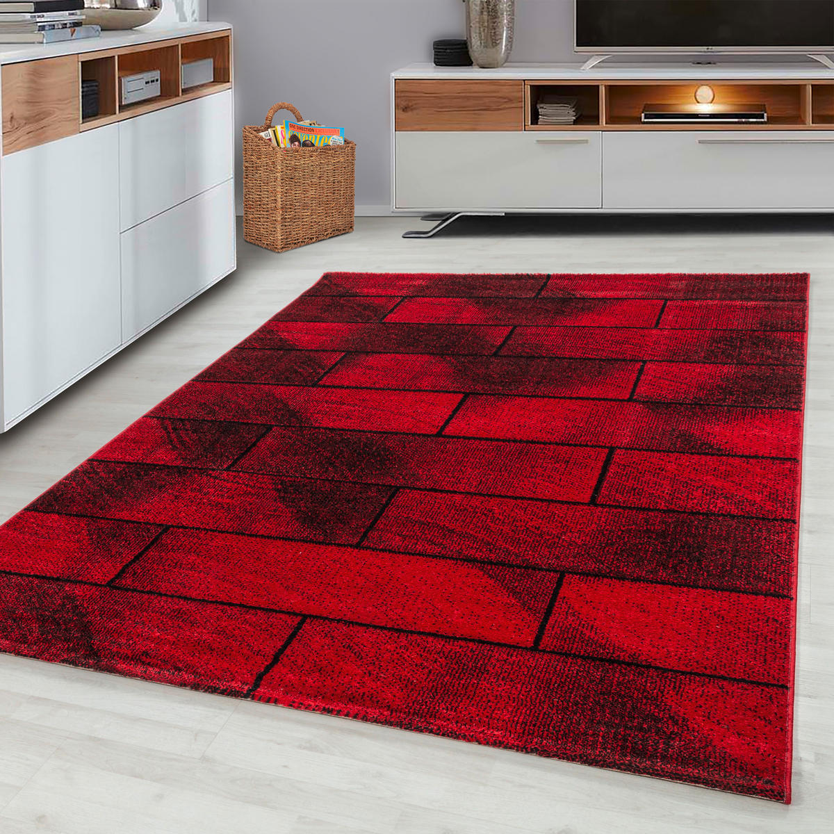 WEBTEPPICH 240/340 cm Beta Rot  - Rot, Basics, Textil (240/340cm) - Novel