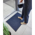 FUßMATTE  60/80 cm  Dunkelblau  - Dunkelblau, Basics, Kunststoff (60/80cm) - Esposa