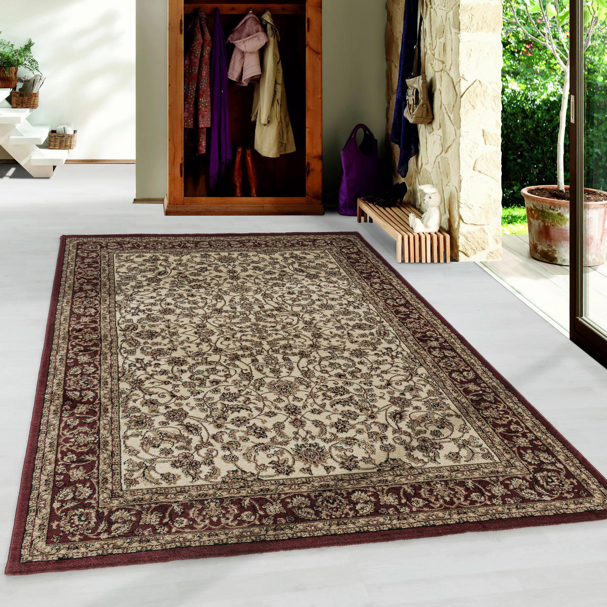 WEBTEPPICH 300/400 cm Kashmir 2604 Creme Schwarz  - Schwarz, LIFESTYLE, Textil (300/400cm) - Novel