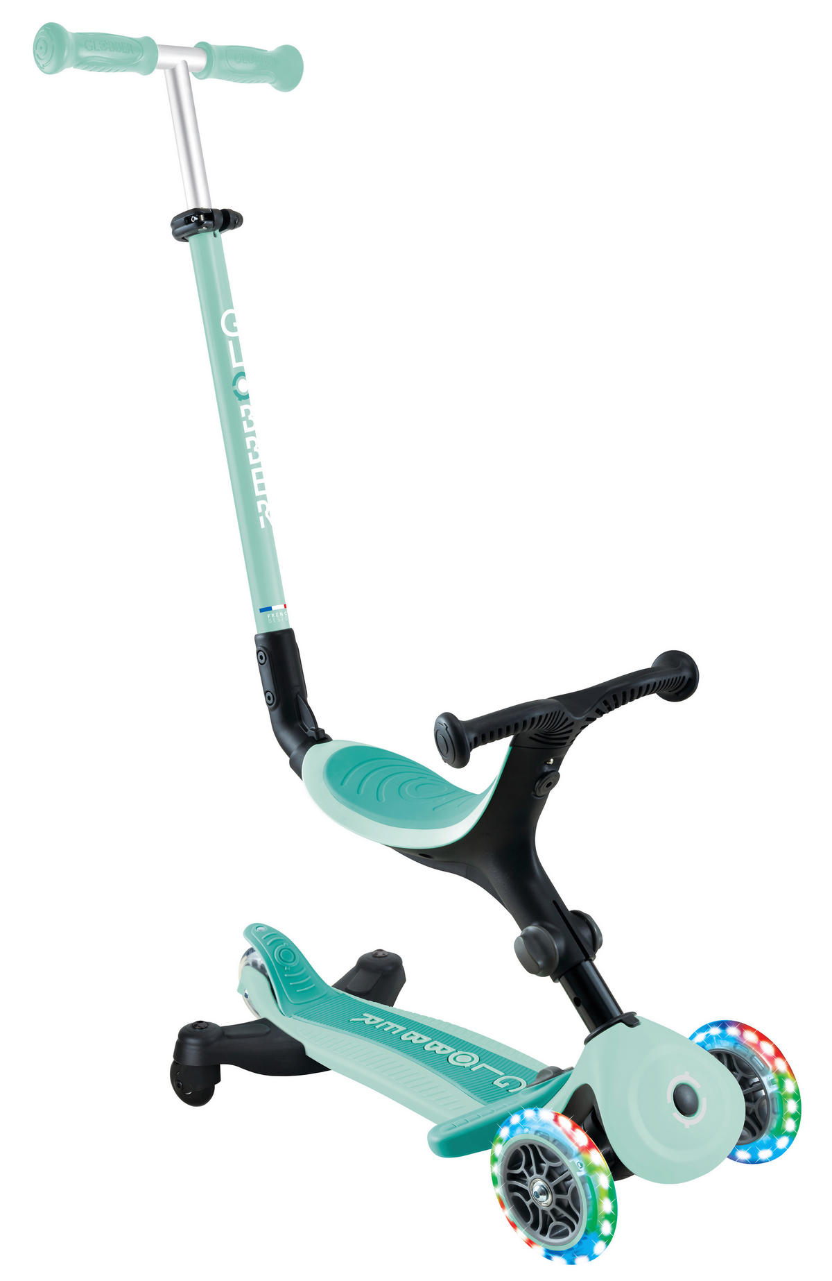 LAUFRAD GO-UP ACTIVE LIGHTS 360  - Mintgrün, Basics, Kunststoff/Metall (67/29/100cm) - GLOBBER