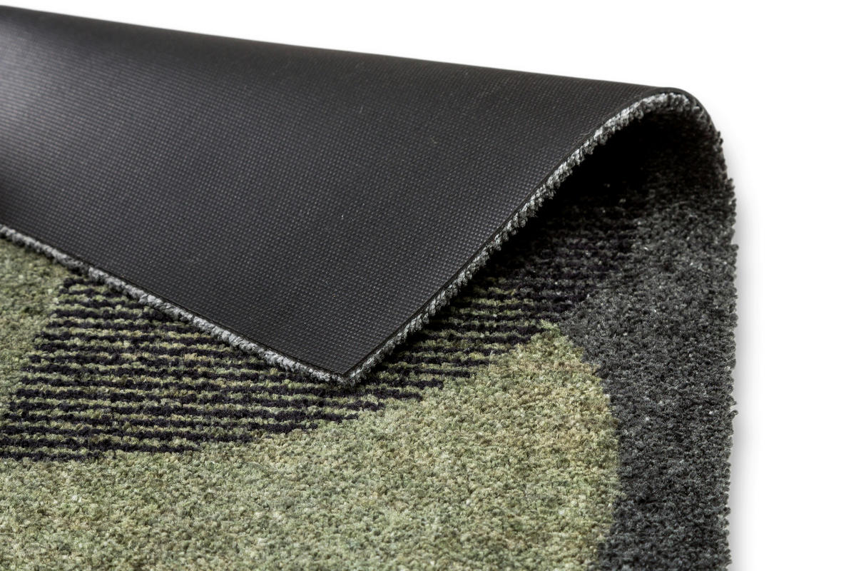 FUSSMATTE  67/100 cm  Olivgrün  Abstraktes  - Olivgrün, KONVENTIONELL, Textil (67/100cm) - Schöner Wohnen