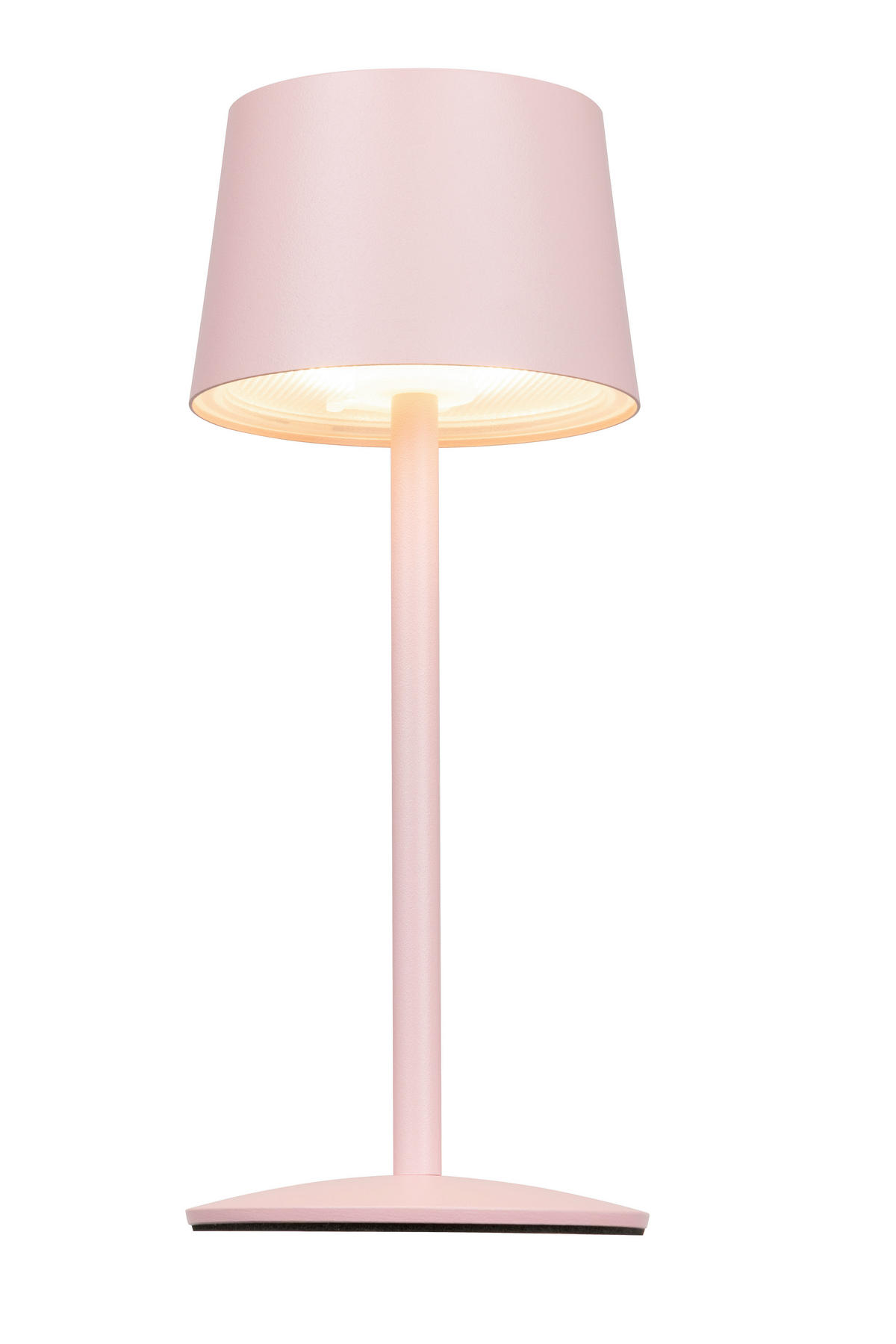 STOLNÍ LAMPA NA BATERIE, 9/22 cm  - růžová, Basics, kov (9/22cm) - Novel