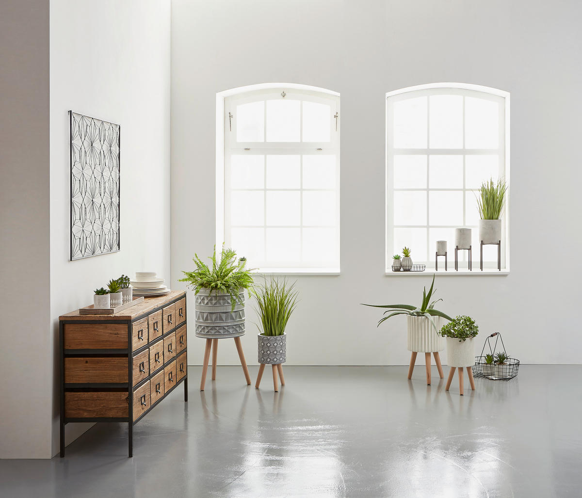 SUKKULENTE Aloe Vera  - Naturfarben/Weiß, Design, Kunststoff (9,5/19,5cm) - Ambia Home