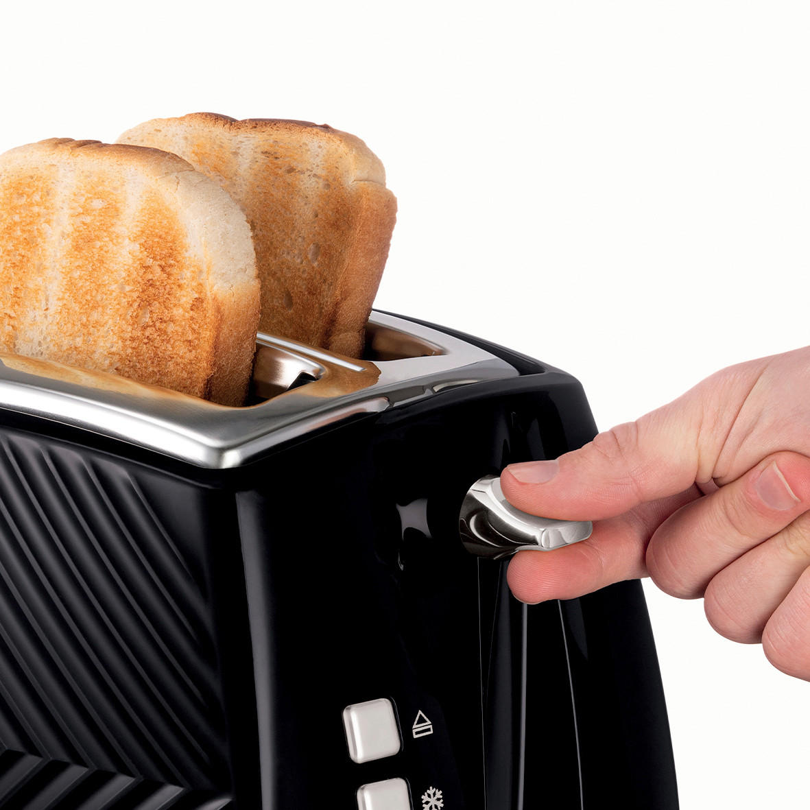 TOASTER  - Schwarz, Basics, Kunststoff/Metall (18,2/22,1/37,0cm) - Russel Hobbs