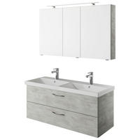 BADEZIMMER  in 120 cm  - Weiß/Grau, KONVENTIONELL, Holzwerkstoff (120cm) - Pelipal