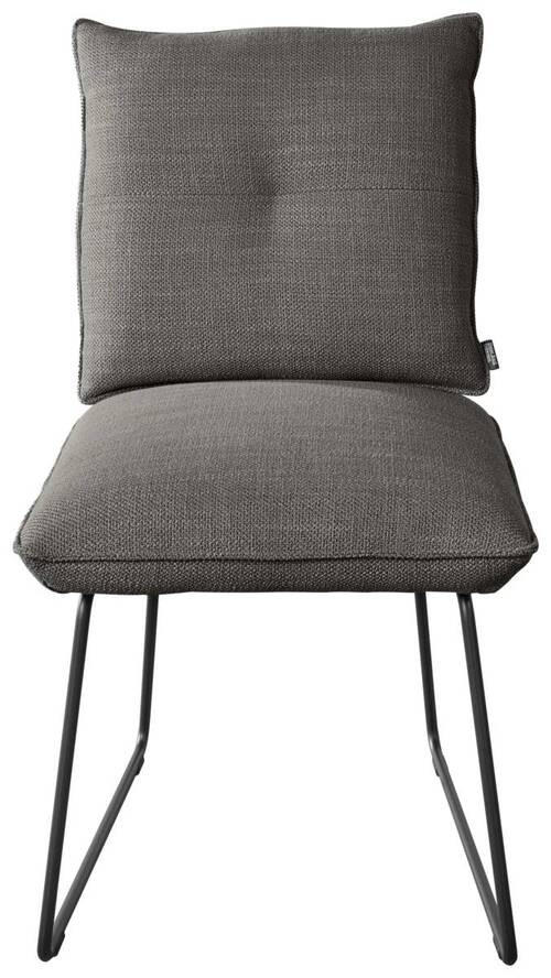 STUHL - Schwarz/Braun, Design, Textil/Metall (51/90/70cm) - Dieter Knoll