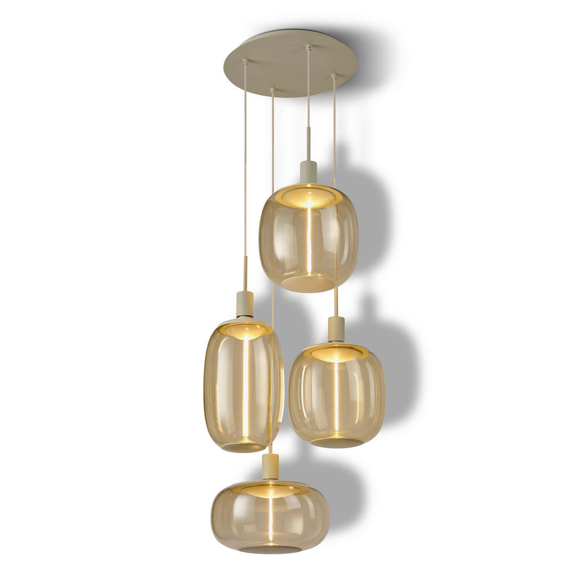 ohne Gläser 35/200 cm  - Beige, Basics, Metall (35/200cm) - Osram