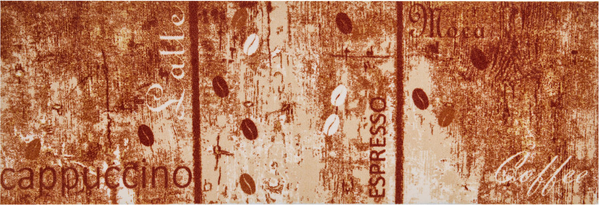 KÜCHENLÄUFER 60/180 cm Cappu Braun, Beige  - Beige/Braun, Design, Kunststoff/Textil (60/180cm) - Grund