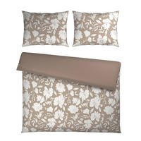 POSTELJINA SA DVA LICA Mavie 200/200 cm saten sivobraon  - sivobraon, Konvencionalno, tekstil (200/200cm) - Novel