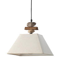 HÄNGELEUCHTE 30/25/110 cm  - Weiß, Natur, Textil/Stein (30/25/110cm)