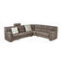 Ecksofa Flachgewebe - Schwarz/Braun, KONVENTIONELL, Kunststoff/Textil (312/252cm) - Himolla