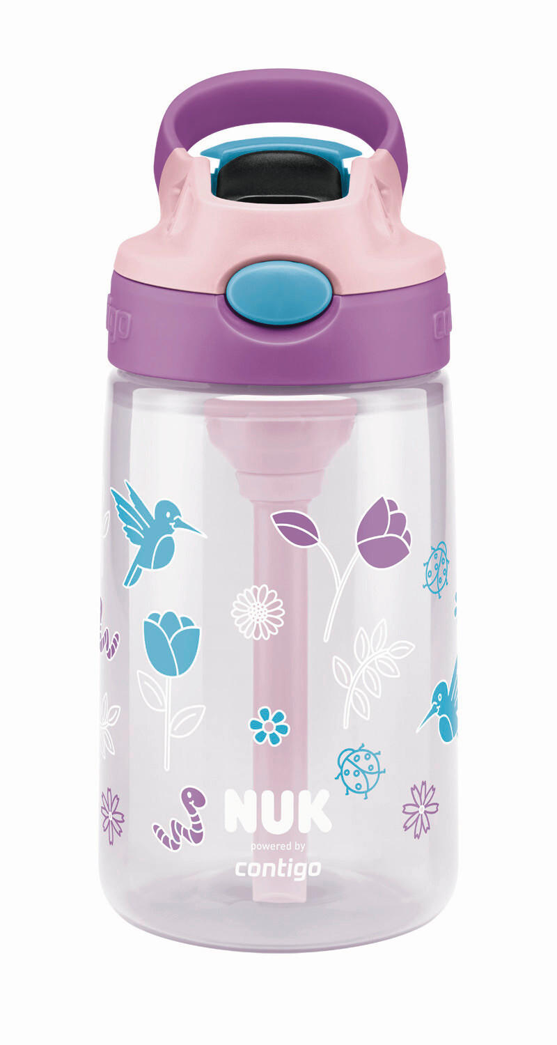 TRINKHALMBECHER - Türkis/Transparent, Basics, Kunststoff (9,8/7,5/17,8cm) - NUK