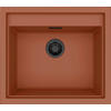 SPÜLE SINTESI 105  - Terracotta/Schwarz, Basics, Keramik (57/50/21,7cm) - HKT