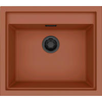 SPÜLE SINTESI 105  - Terracotta/Schwarz, Basics, Keramik (57/50/21,7cm) - HKT