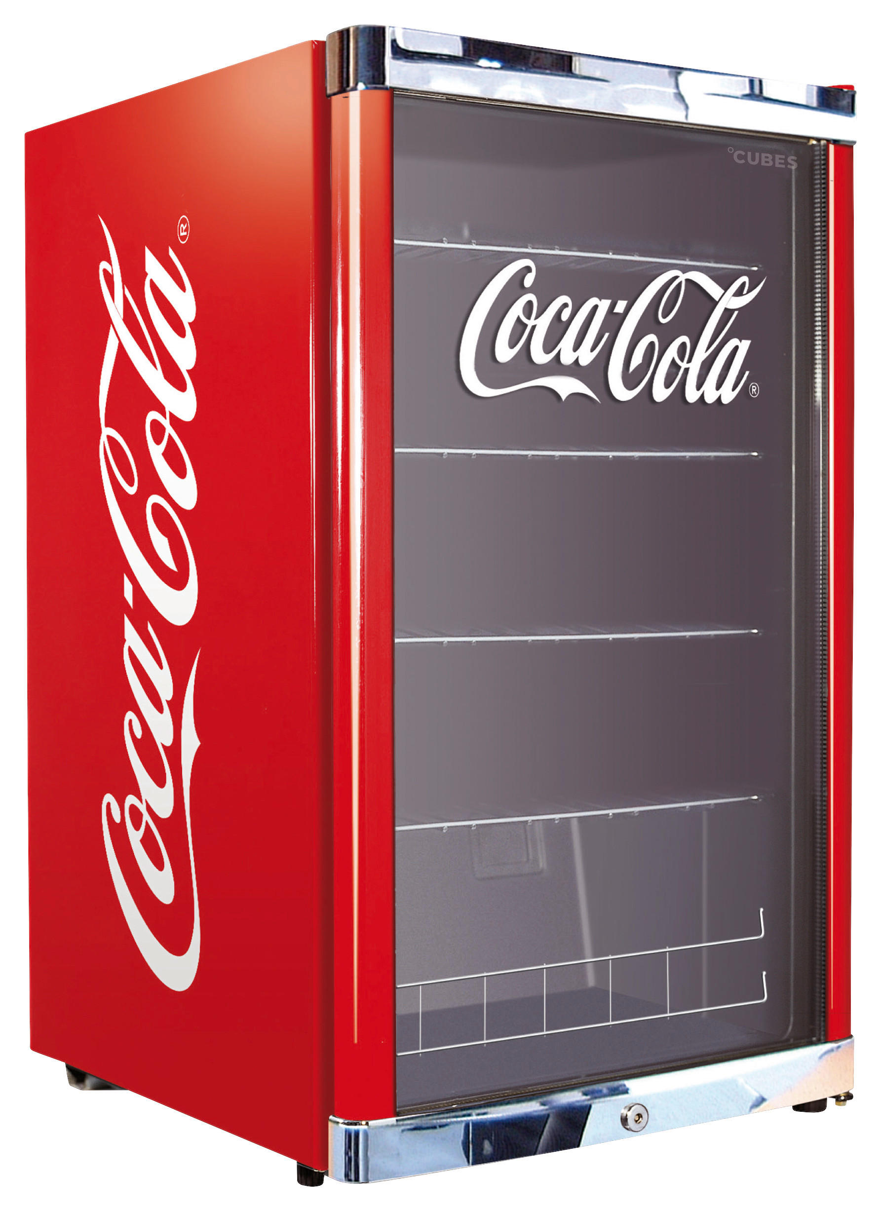 KÜHLSCHRANK 54/84,5/54,8 cm COOL CUBE 115L COCA COLA  - Rot, Basics, Metall (54/84,5/54,8cm) - Atrigo