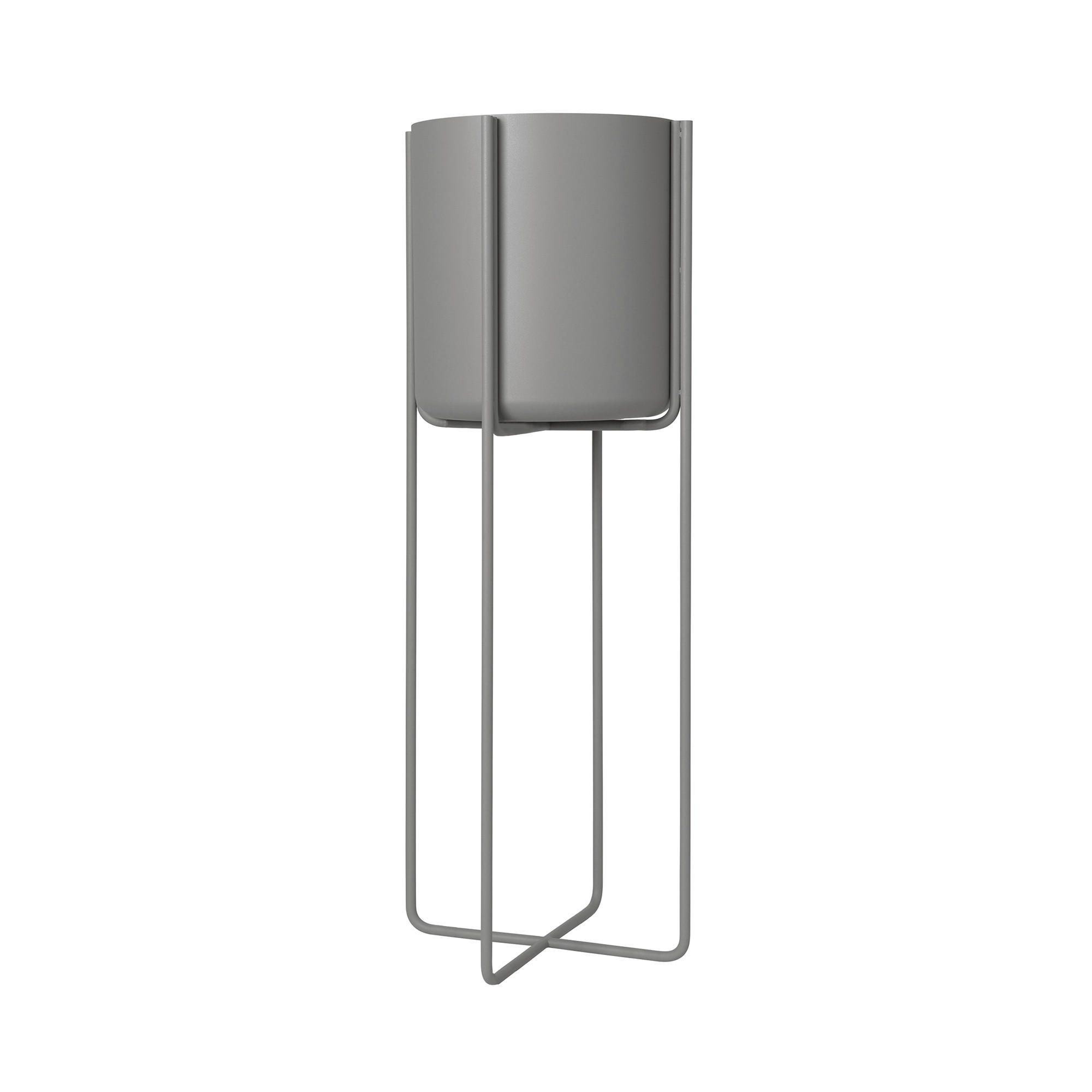 PFLANZENTOPF 29/80,5 cm Grau  - Grau, Design, Metall (29/80,5cm) - Blomus