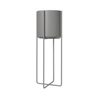 PFLANZENTOPF 29/80,5 cm Grau  - Grau, Design, Metall (29/80,5cm) - Blomus