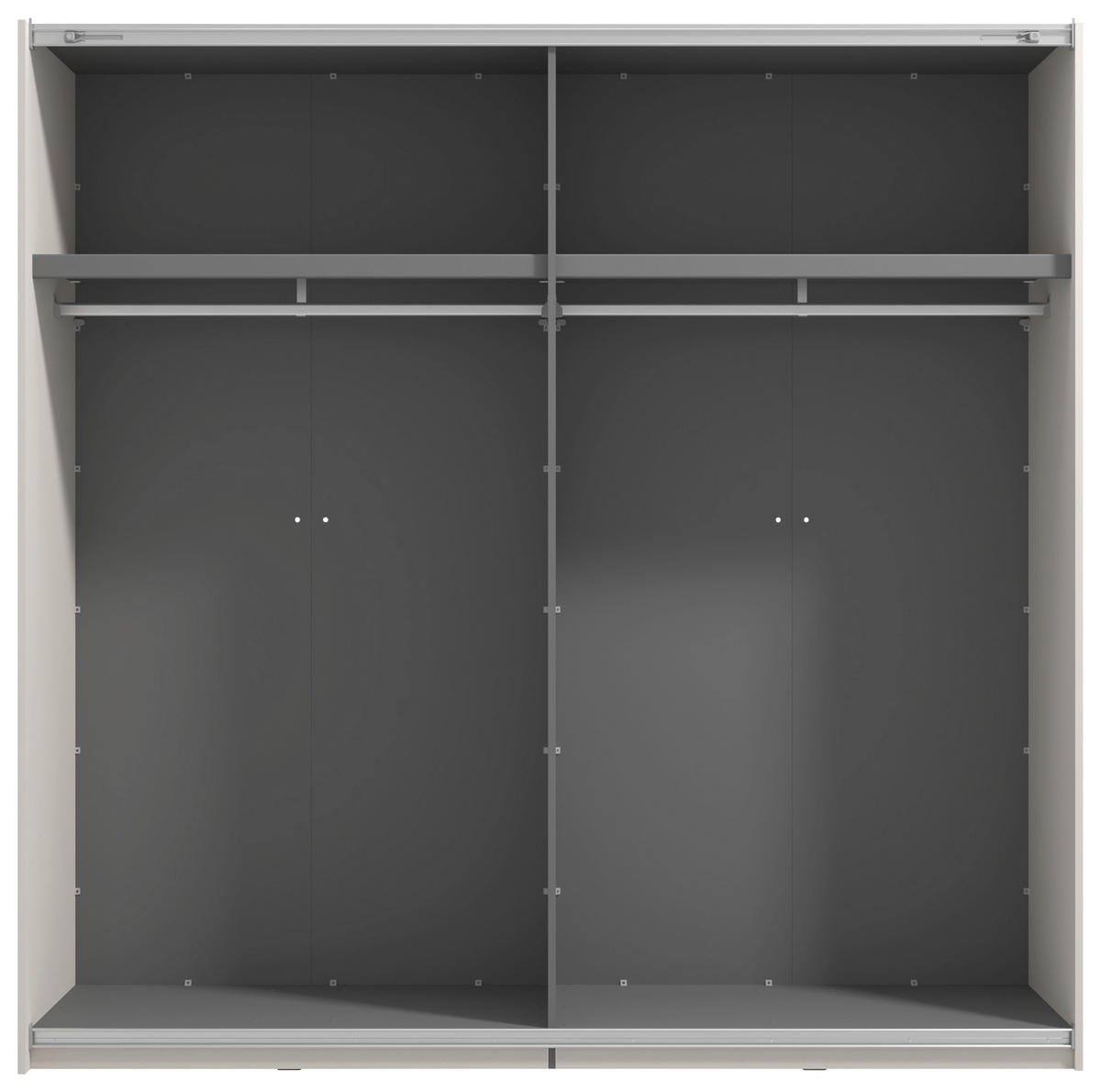 SKŘÍŇ S POSOUVACÍMI DVEŘMI, kašmírová, 220/217,5/62 cm - kašmírová, Konvenční, kompozitní dřevo/sklo (220/217,5/62cm) - Xora