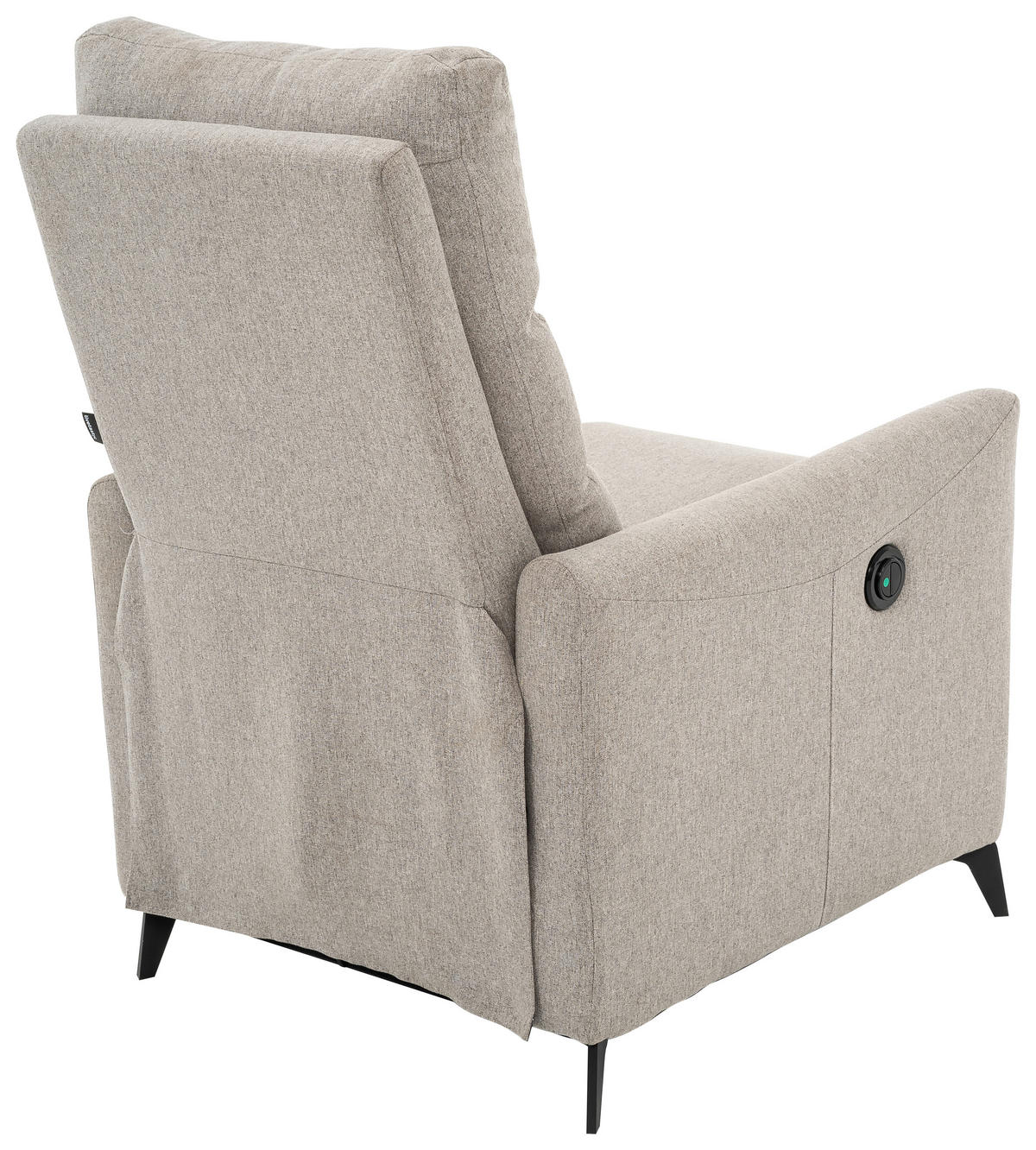 RELAXFÅTÖLJ i metall, textil grå, svart  - grå/svart, Design, metall/textil (72/100/89cm) - Livetastic