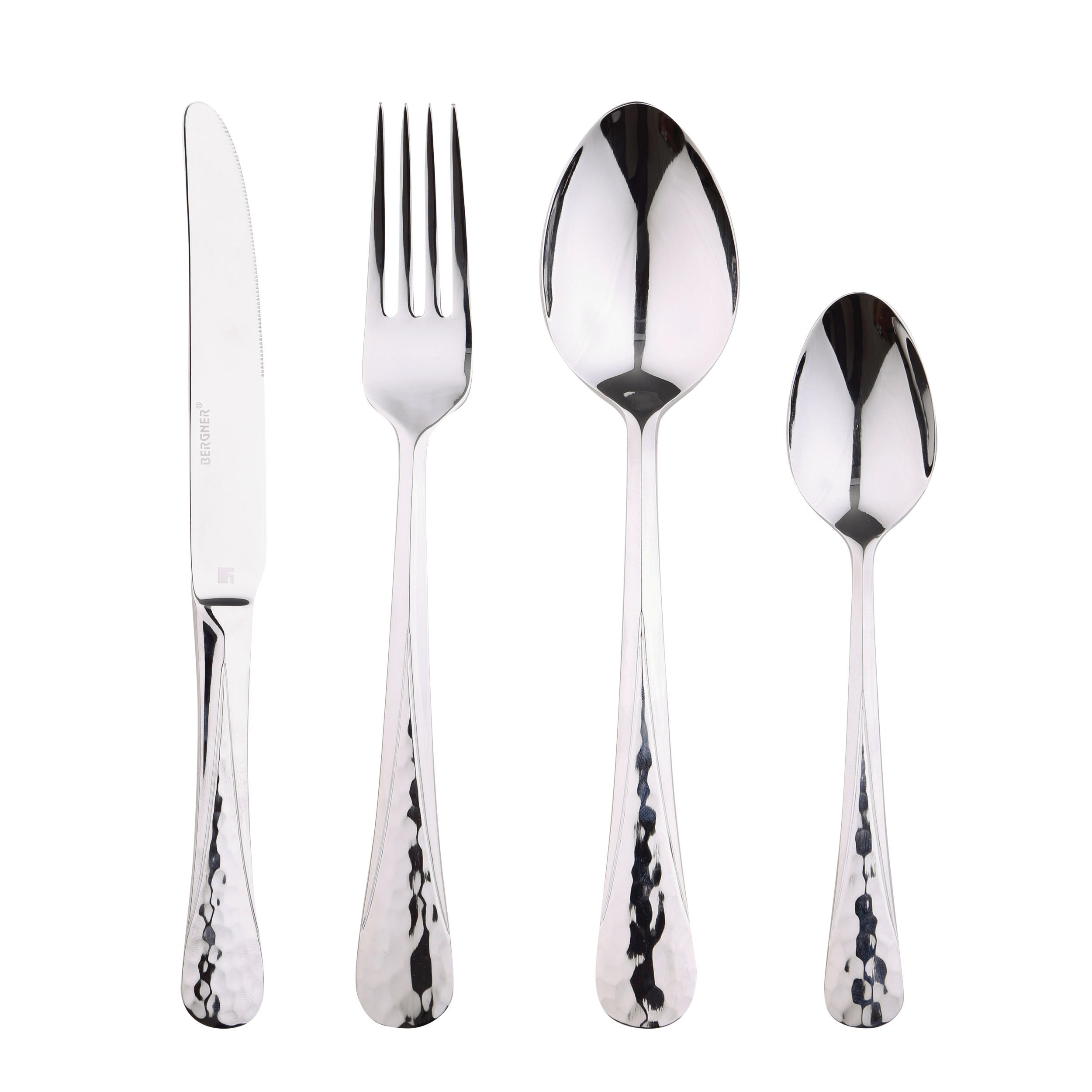 BESTECKSET 24-teilig Edelstahl - Edelstahlfarben, Trend, Metall
