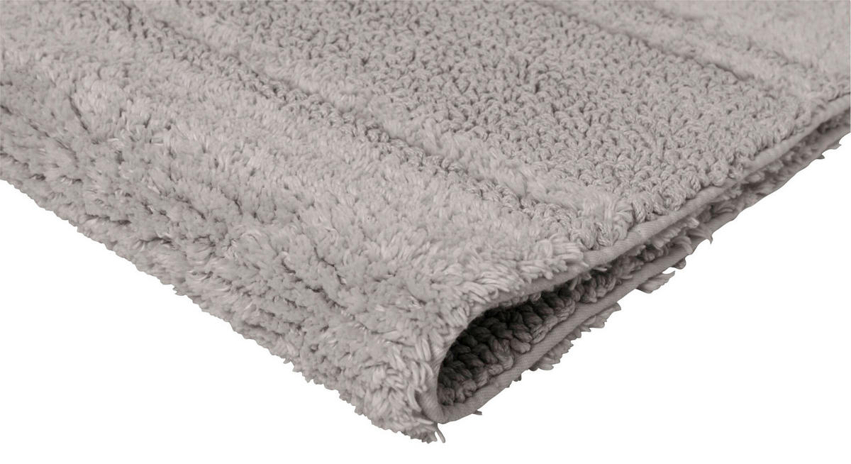 BADTEPPICH Grau, Hellgrau 90/60 cm  - Hellgrau/Grau, Basics, Textil (90/60cm) - Joop!