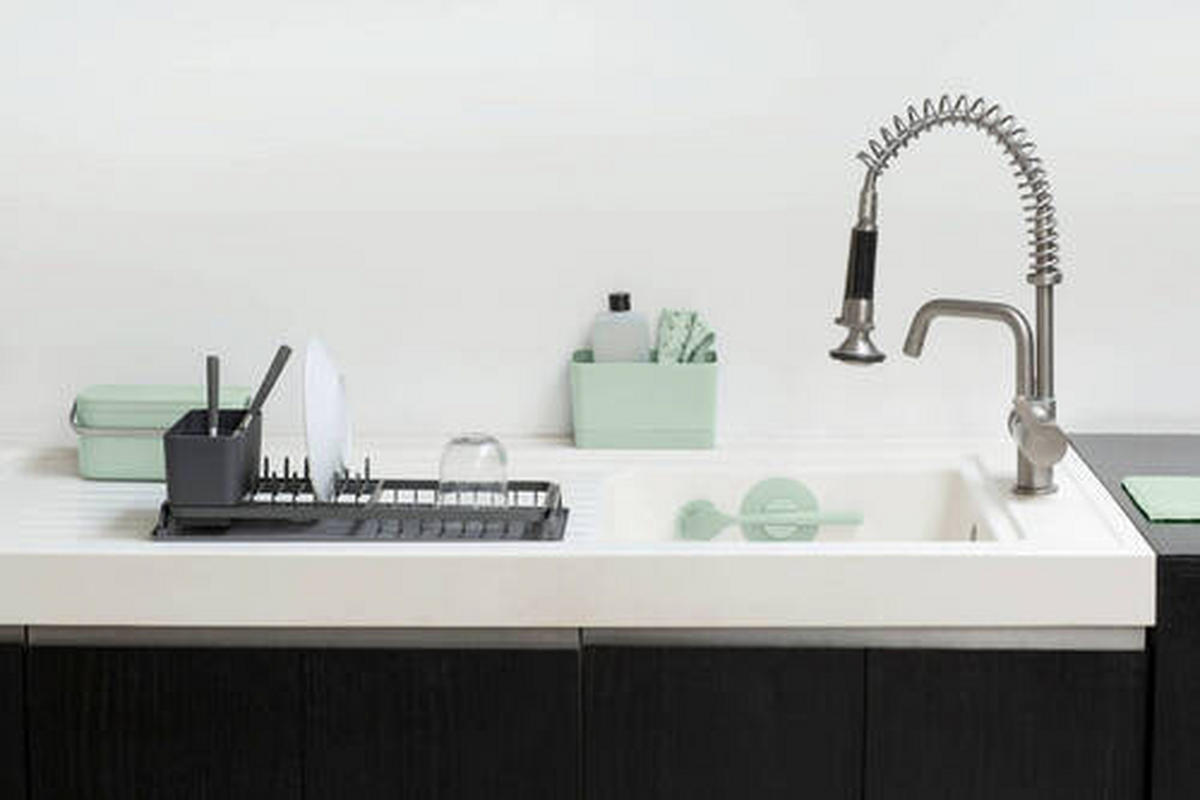 KRPA IZ MIKROVLAKEN - siva/zelena, Design, tekstil (23,5/0,7/17,5cm) - Brabantia