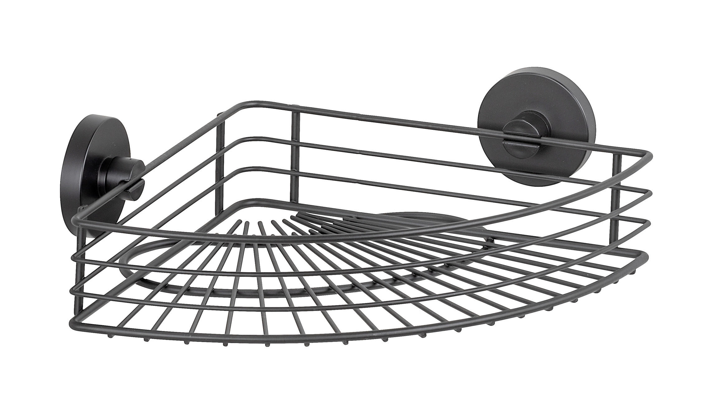ZUHANYPOLC 35/9/22,5 cm  - fekete, Basics, fém (35/9/22,5cm) - Wenko