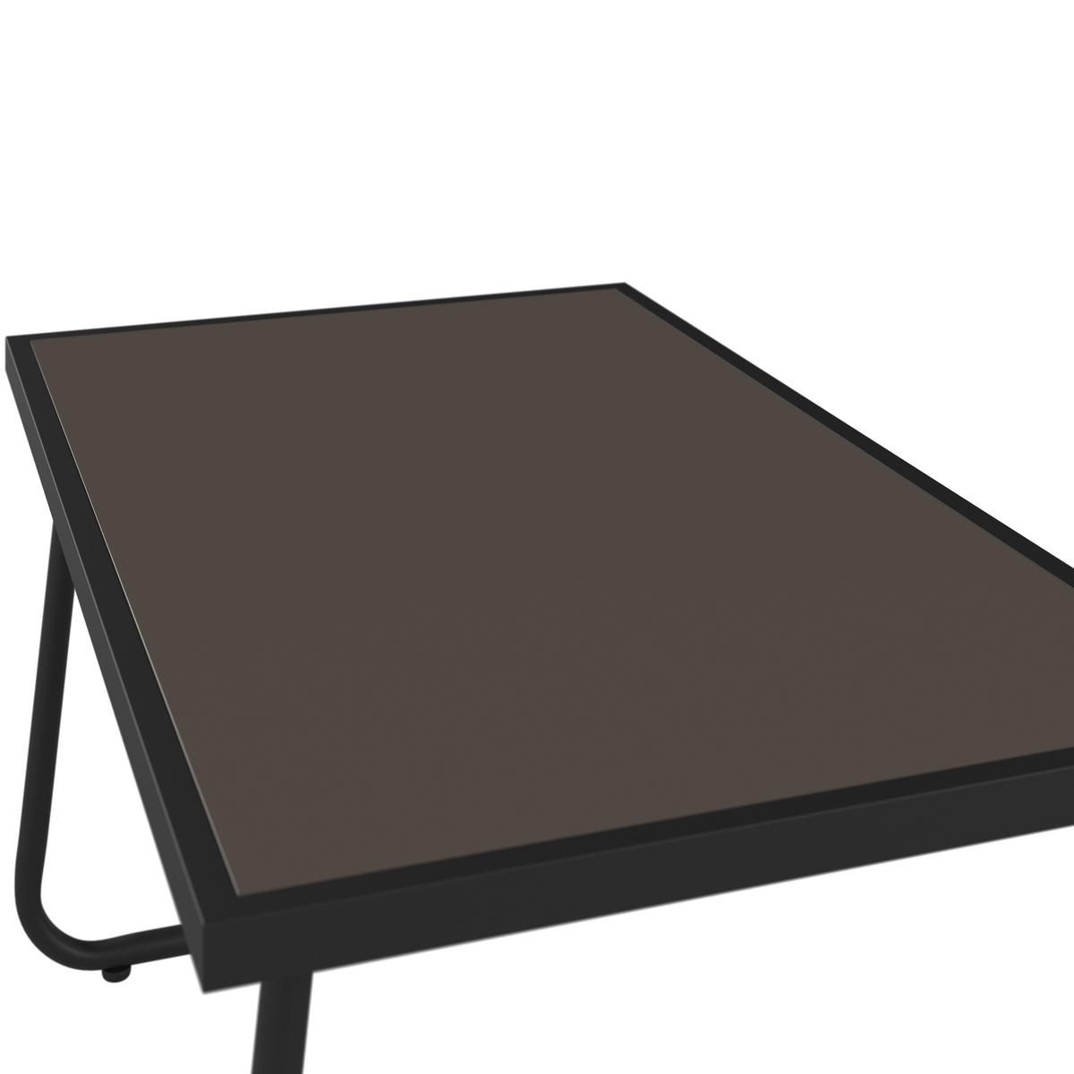 GARTENSET beschichtet Stahl  - Anthrazit/Grau, MODERN, Glas/Kunststoff (115/75,5/74cm) - Ambia Garden