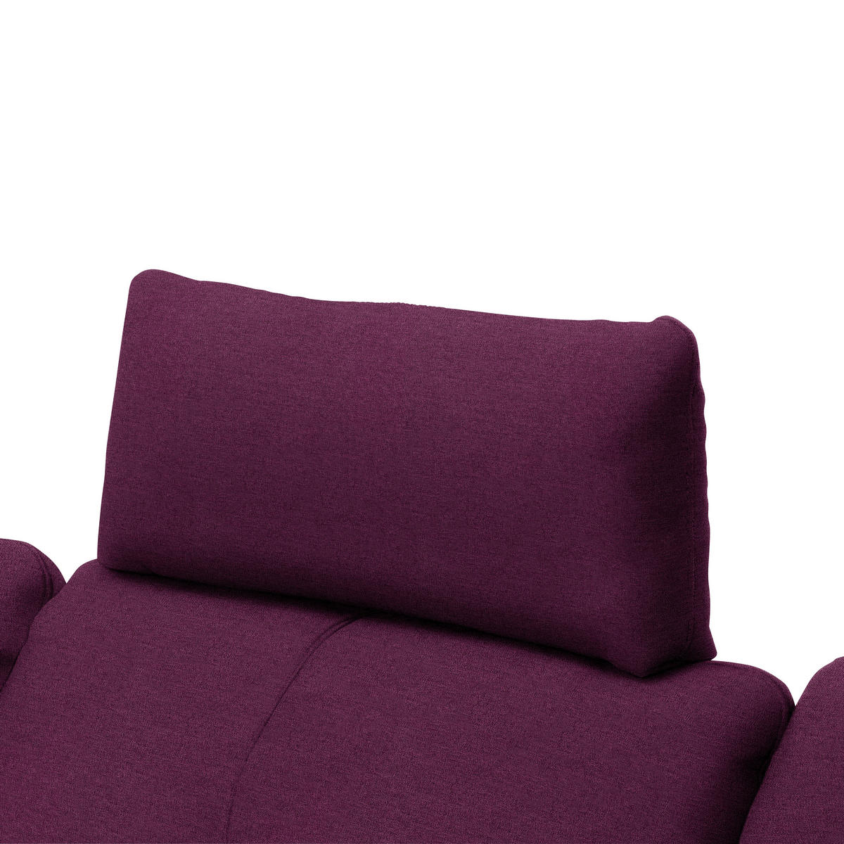 ECKSOFA in Webstoff Violett  - Violett/Schwarz, Design, Textil/Metall (179/301cm) - Chilliano