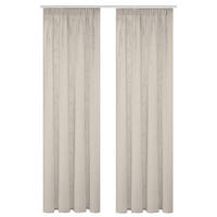 FERTIGVORHANG  halbtransparent   2 Stück  - Taupe, Basics, Textil (140cm)