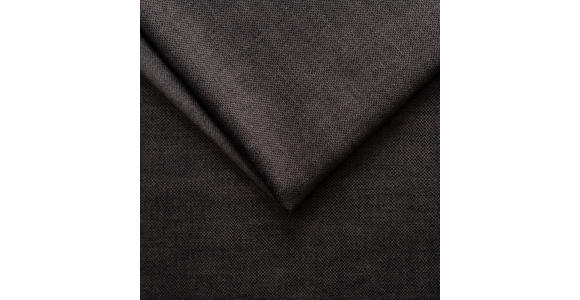 ECKSOFA Graphitfarben Flachgewebe  - Schwarz/Graphitfarben, Design, Textil/Metall (273/180cm) - Hom`in