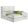 BOXSPRINGBETT 200/220 cm  in Creme  - Creme/Schwarz, Design, Kunststoff/Textil (200/220cm) - home24