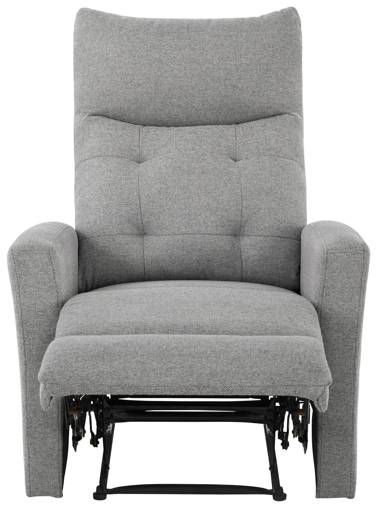 SITZGARNITUR Mikrofaser Grau  - Schwarz/Grau, Design, Textil/Metall - Livetastic