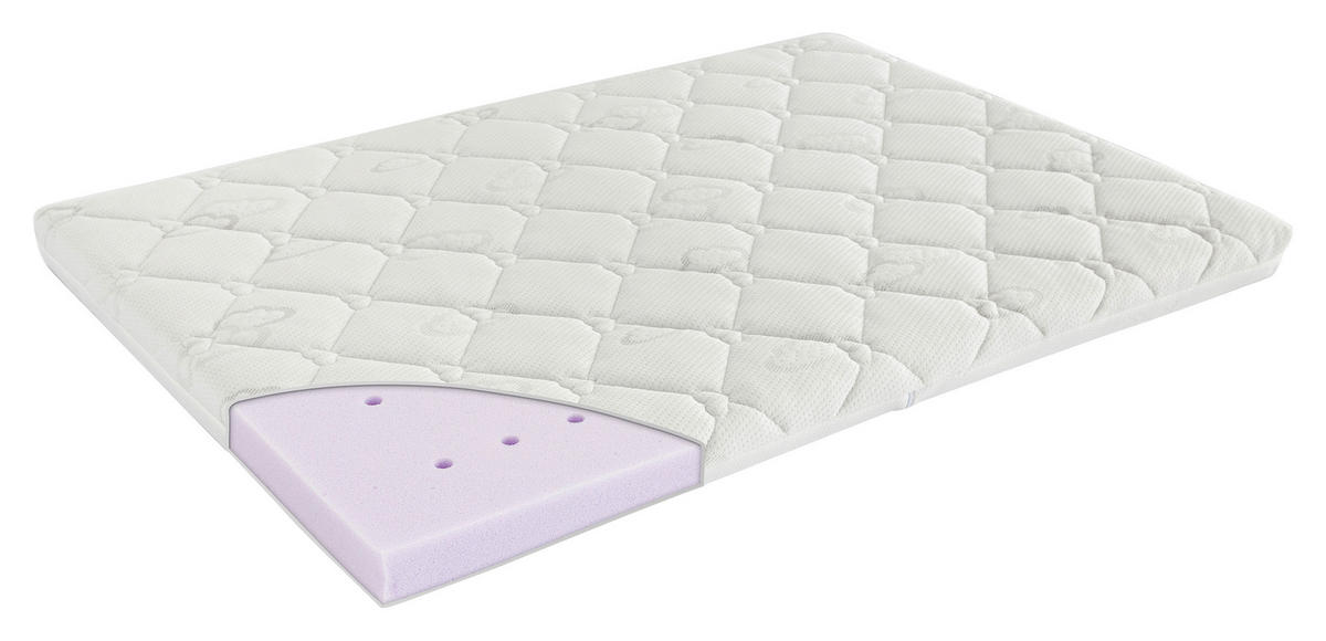 MATRAC DO DETSKEJ OHRÁDKY, 92/71 cm - biela, Basics, textil (92/71cm) - Träumeland