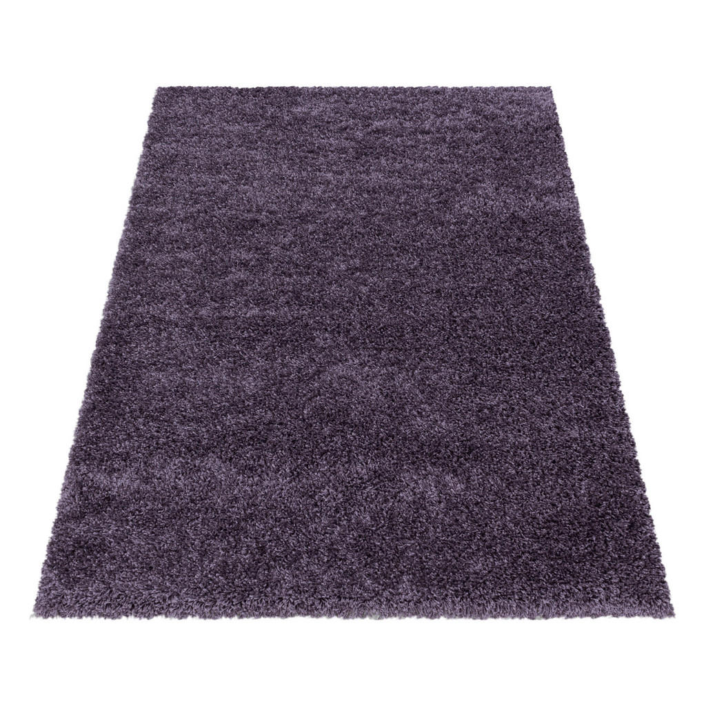 Thumbnail - Xxxl Hochflorteppich Sydney 3000 violett, Violett, Textil, Uni, rechteckig, 80x150 cm, Oeko-Tex® Standard 100, für Fußbo...