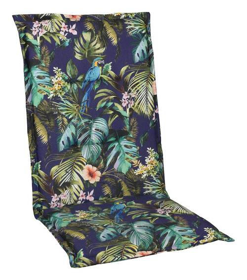 SESSELAUFLAGE in Blau, Gelb, Grün, Orange, Rosa Floral  - Blau/Gelb, LIFESTYLE, Textil (48/4/118cm)