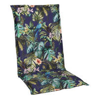 SESSELAUFLAGE in Blau, Gelb, Grün, Orange, Rosa Floral  - Blau/Gelb, LIFESTYLE, Textil (48/4/118cm)