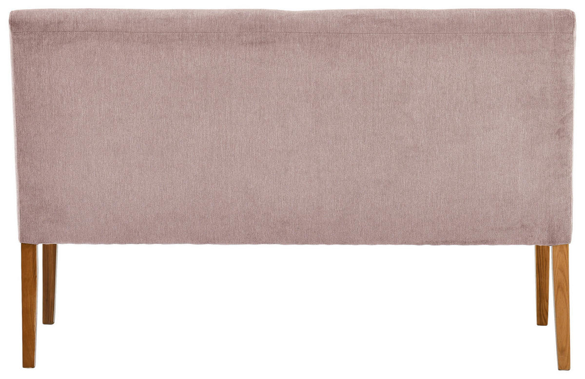 SITZBANK in Holz, Textil Eichefarben, Altrosa  - Eichefarben/Altrosa, KONVENTIONELL, Holz/Textil (140/91,5/63cm) - Cantus