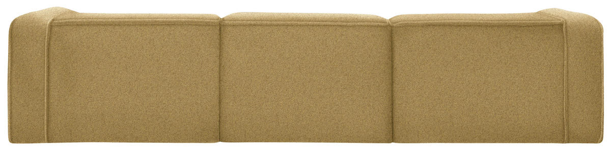 ECKSOFA in Webstoff Gelb  - Gelb/Schwarz, Design, Kunststoff/Textil (332/163cm) - Stylife