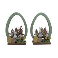 DEKOHASE - Ecru/Gelb, LIFESTYLE, Naturmaterialien/Holzwerkstoff (15/21,5/6cm)