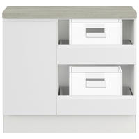 UNTERSCHRANK 100/91,8/58 cm   - Weiß, Basics, Holzwerkstoff (100/91,8/58cm) - Impuls