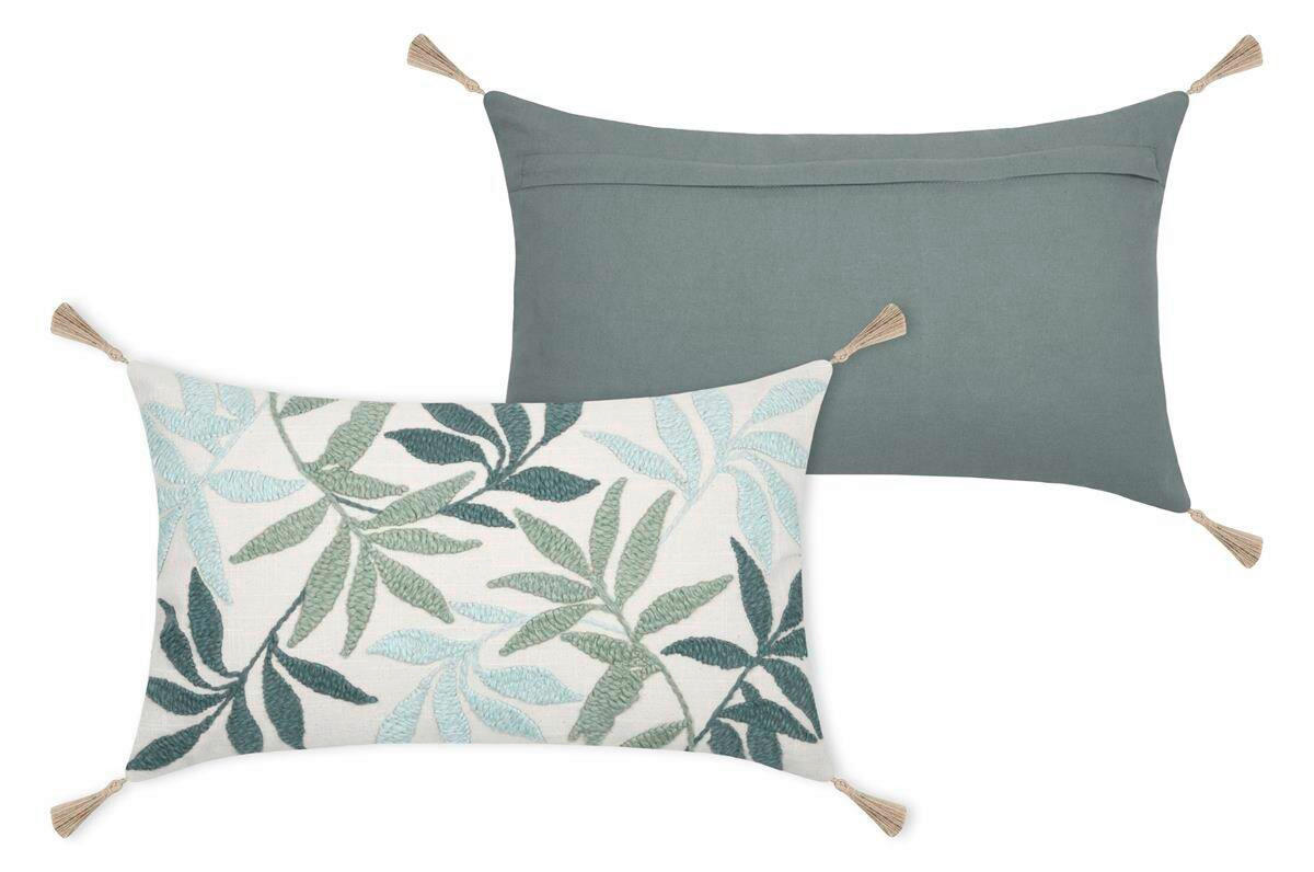 OKRASNA BLAZINA  Calm 30/50/10 cm            - zelena, Basics, tekstil (30/50/10cm)