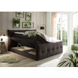 BOXSPRINGBETT 180/200 cm,  in Braun, Grau, Matratze, Bettkasten, Topper, H3 = fest, H4 = sehr fest, Wendematratze mit unterschiedlichen Härtegraden  - Schwarz/Braun, KONVENTIONELL, Kunststoff/Textil (180/200cm) - Esposa