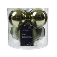 CHRISTBAUMKUGEL-SET 8,00 cm 6-teilig  - KONVENTIONELL, Glas (8,00cm)