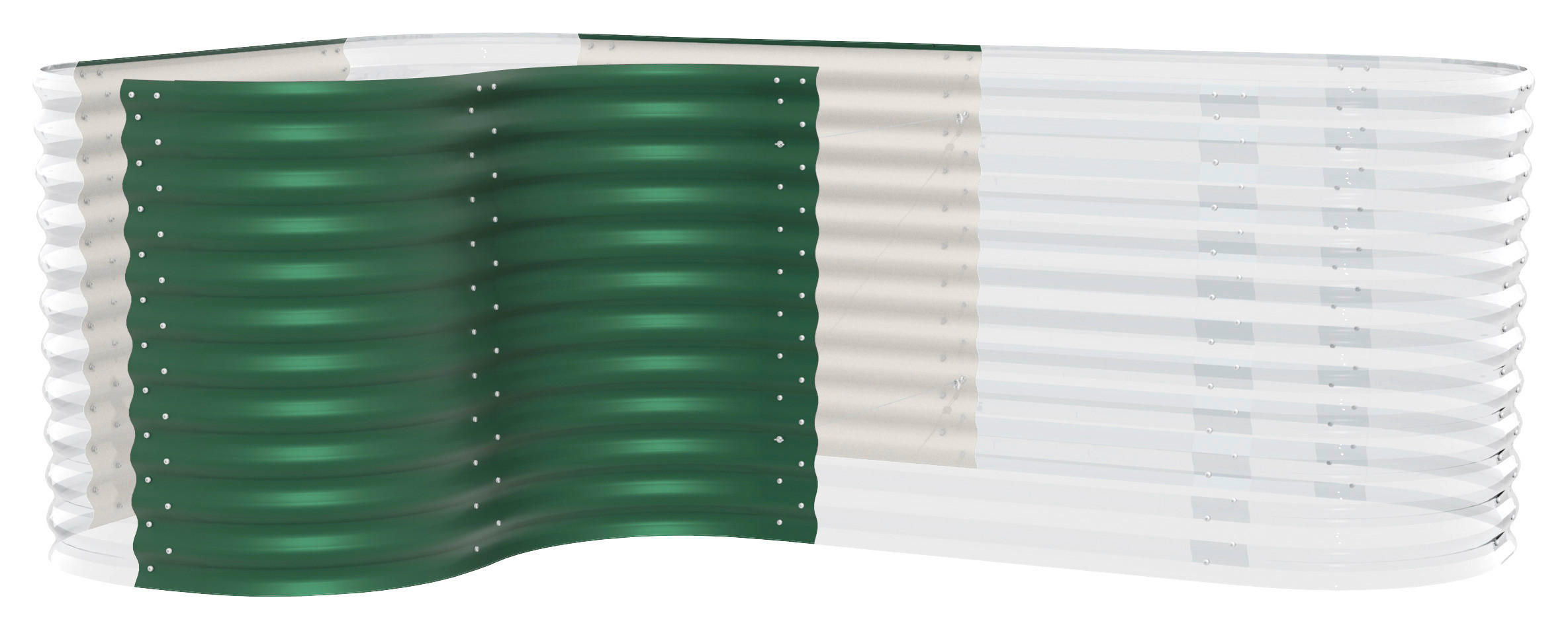 HOCHBEET-ERWEITERUNG 80/85,8/80 cm  - Dunkelgrün, Basics, Metall (80/85,8/80cm)