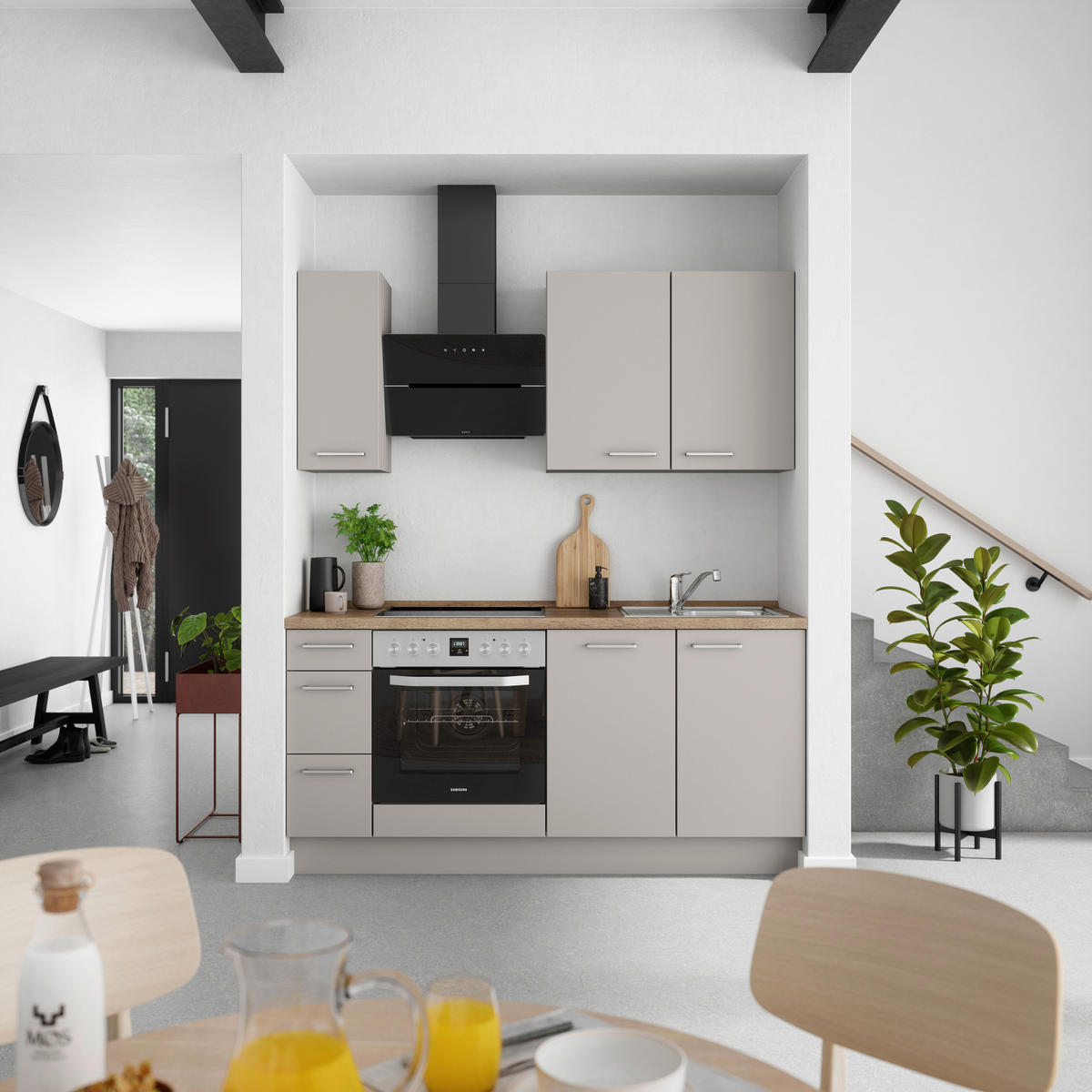 ARBEITSPLATTE 120/4/60 cm  - Eiche dunkel, MODERN, Holzwerkstoff (120/4/60cm) - Nobilia